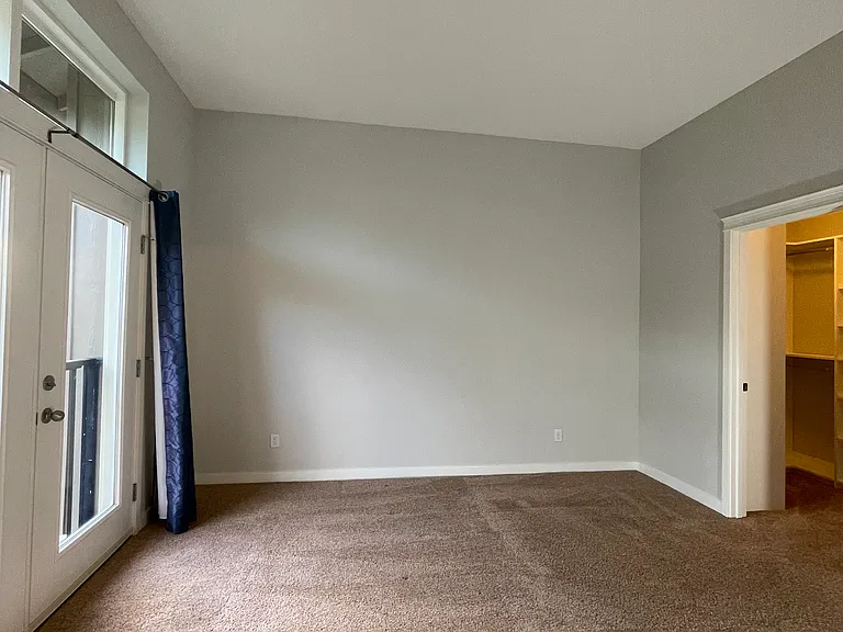Master Bed with attached bath and walk-in closet