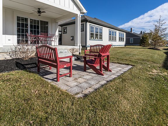 Rear slab patio