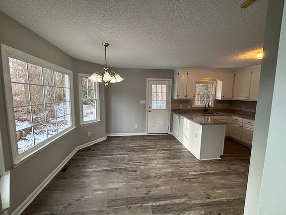 dining room and kitchen