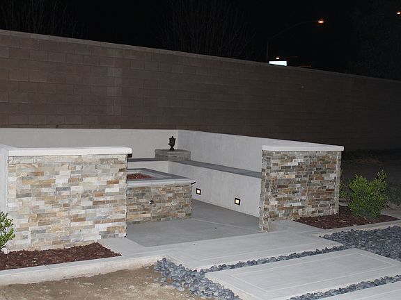 Custom fire pit with seating