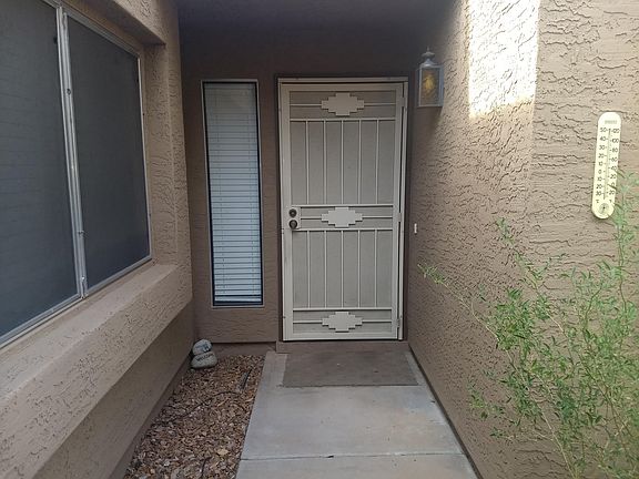 Front walkway with security door