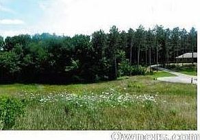 Facing South from North end of lot on hill