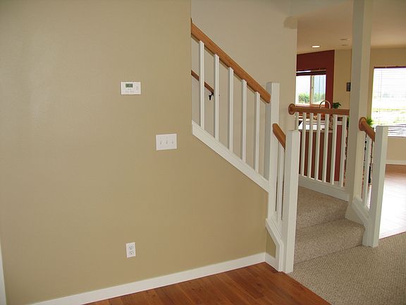 Open Wood Railing at Stairway