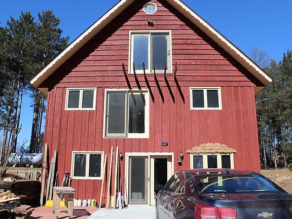 Back (south) view of house