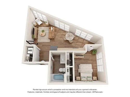 Floor plan 1Bed - C3