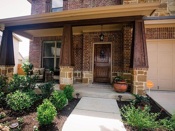 Front door from sidewalk