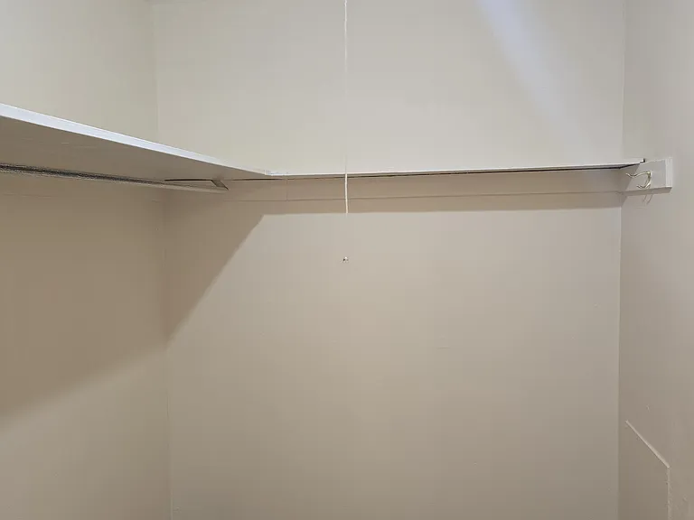 View inside walk-in closet