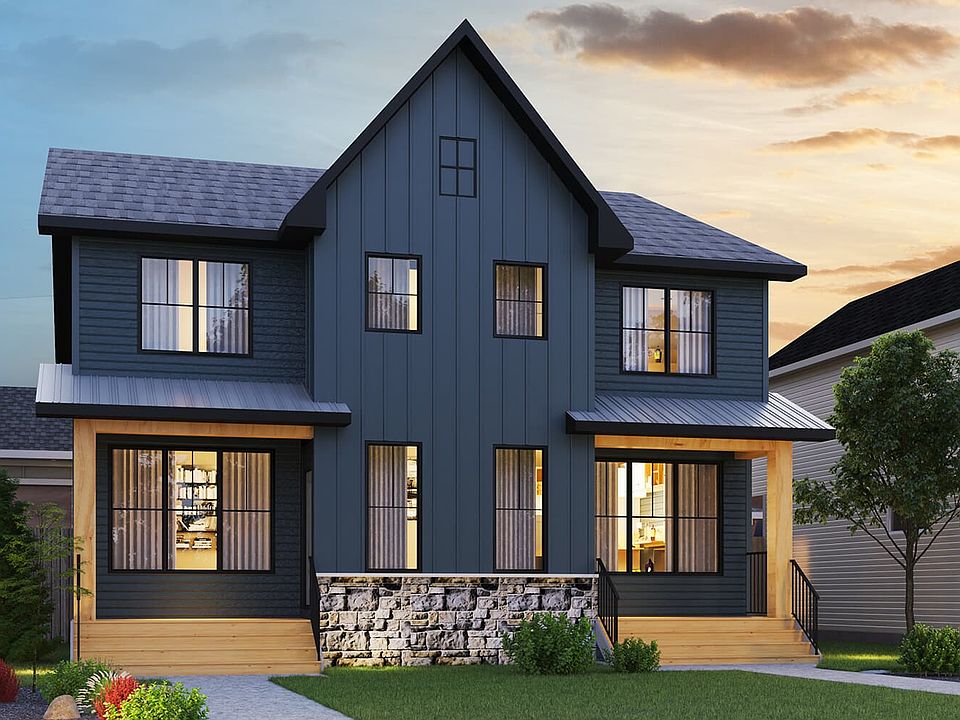 Brookfield Residential Semi D Farmhouse 3 Elevation
