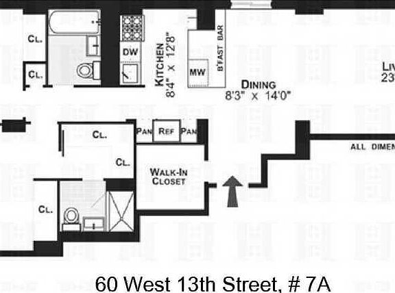 2nd image of 60 W 13th St APT 7A