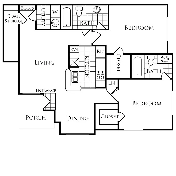 Floor plan Plan D1