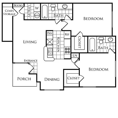 Floor plan Plan D1