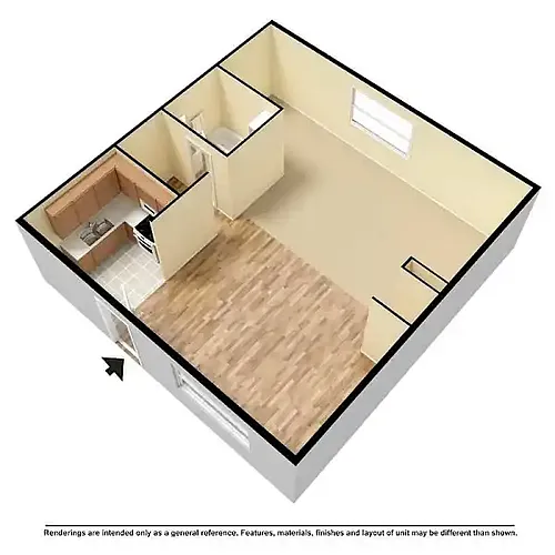 Floor plan 1 Bedroom