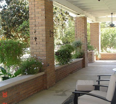 Front side of porch