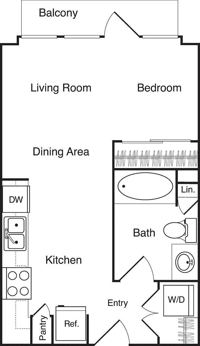 Floor plan Studio - B