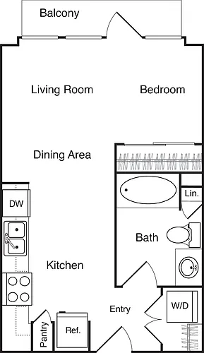 Floor plan Studio - B