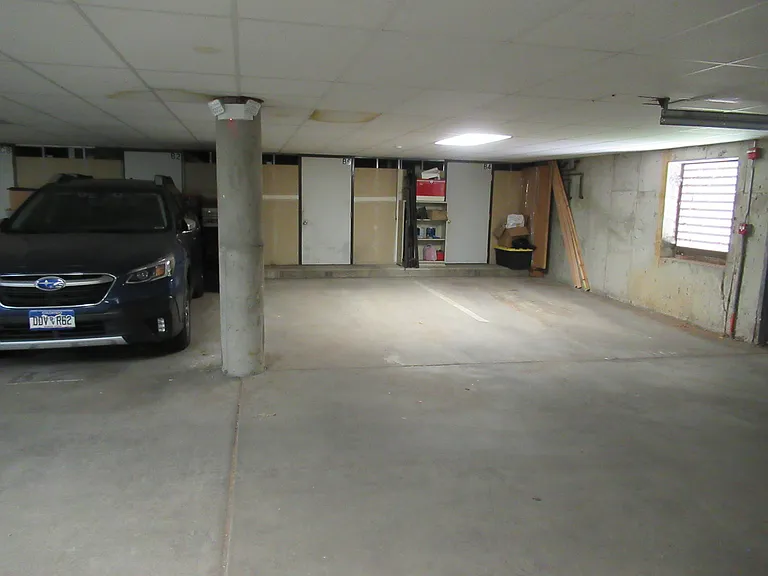 garage space under the building
