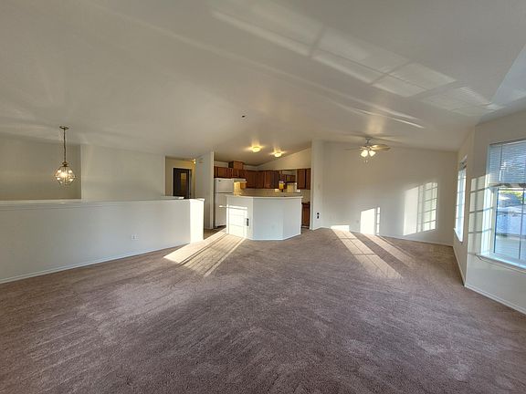 Open living room, kitchen, dining room