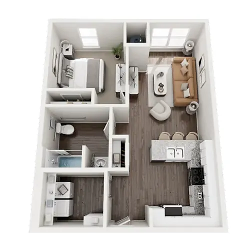 Floor plan One Bedroom