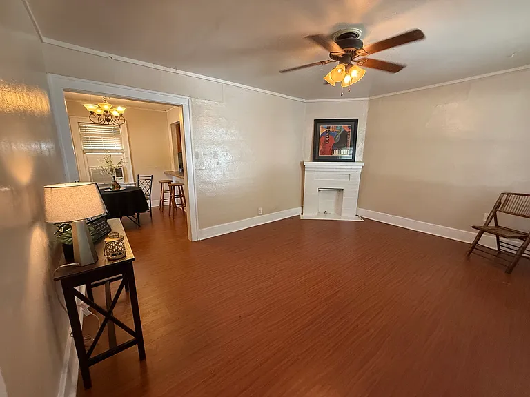 Fireplace is decorative only