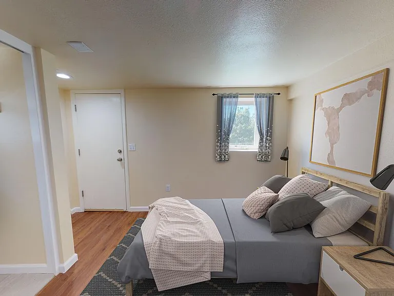 Bedroom 4. This image shows a virtually furnished space. Bedrooms come unfurnished.