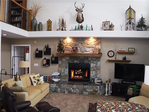 Two-Story Great Room with fireplace