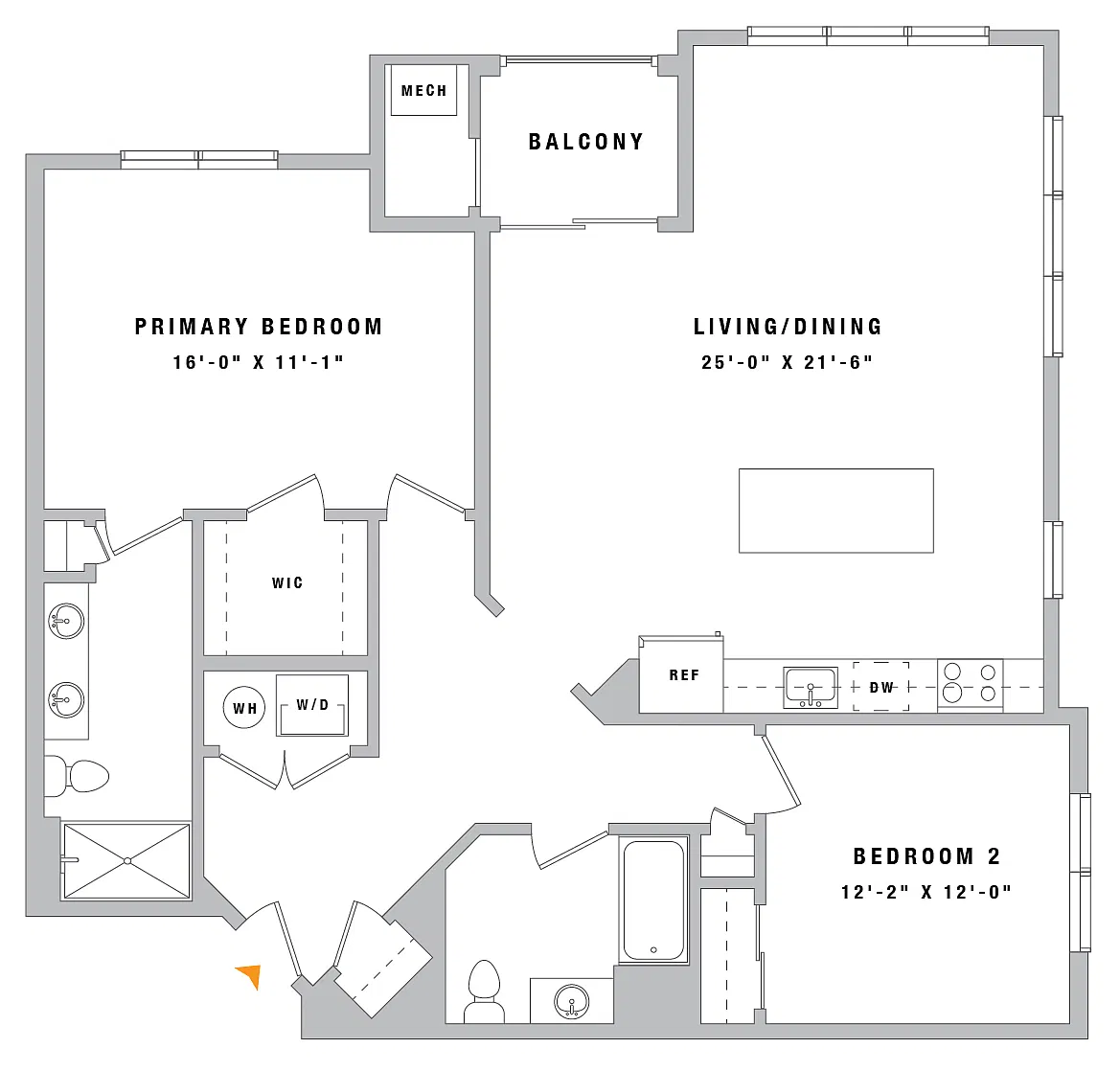 Floor plan 2B3