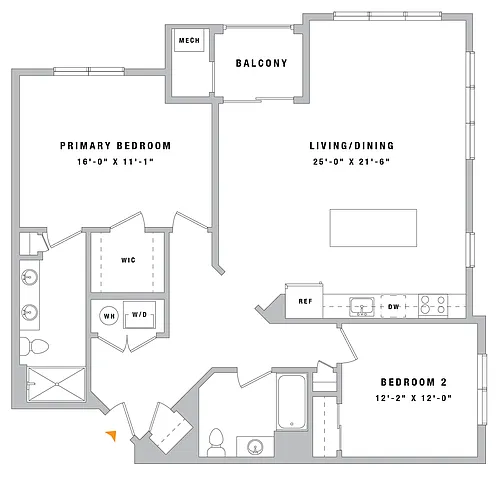 Floor plan 2B3