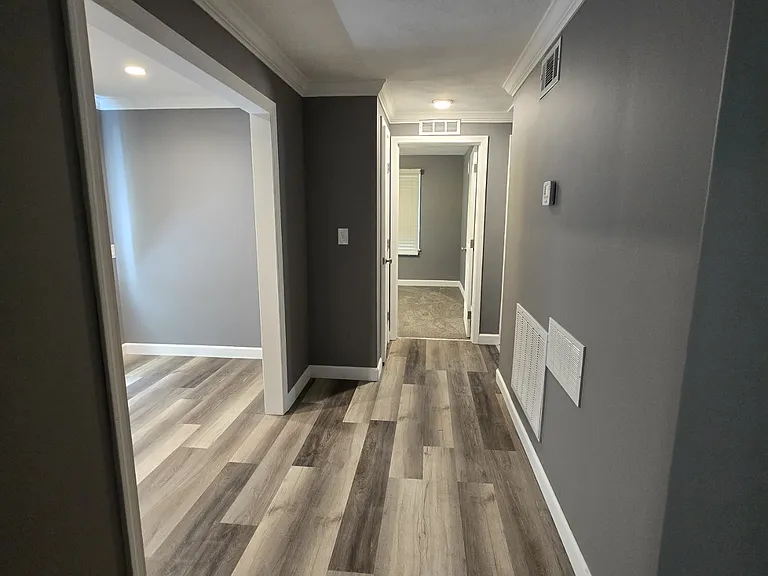 Hallway with bonus room