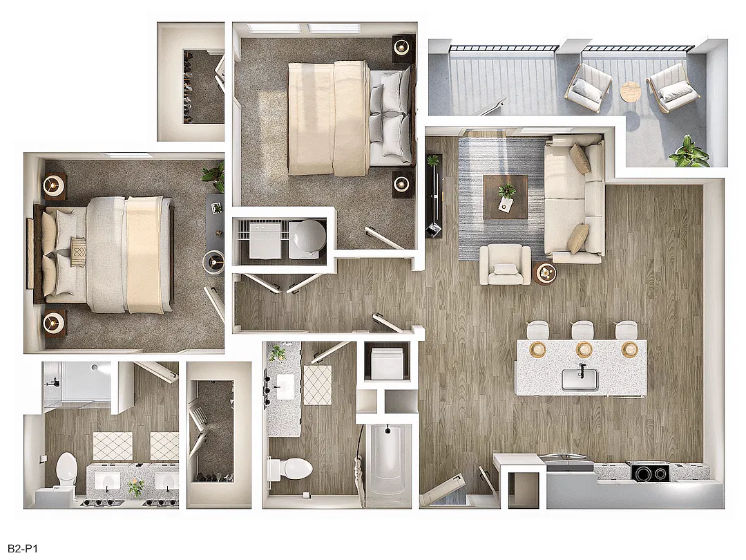 Floor plan B2P1