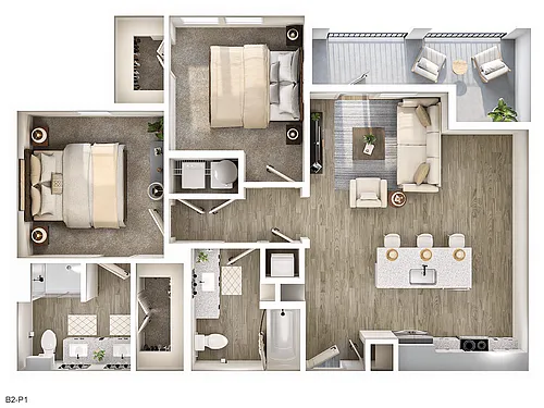 Floor plan B2P1