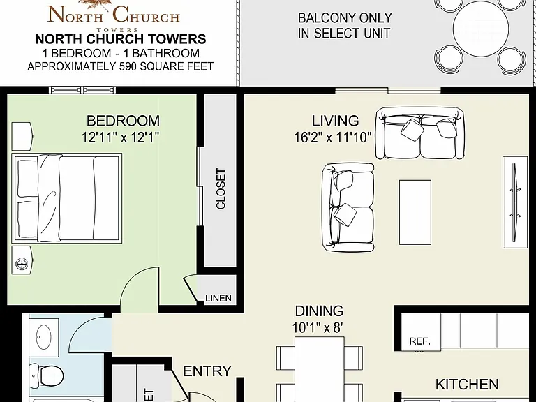 North Church Towers Apartments — Photo 11