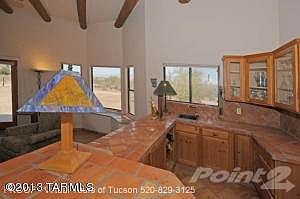 bar area in living room
