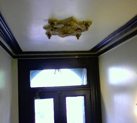 Ceiling medallion in main lobby