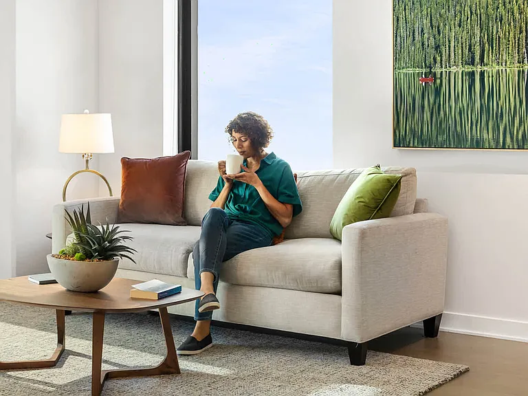 Living Room with Hard Surface Flooring