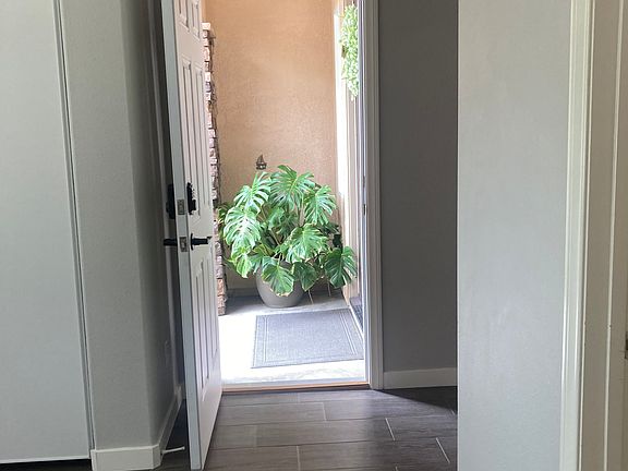 View from inside the room to the entrance