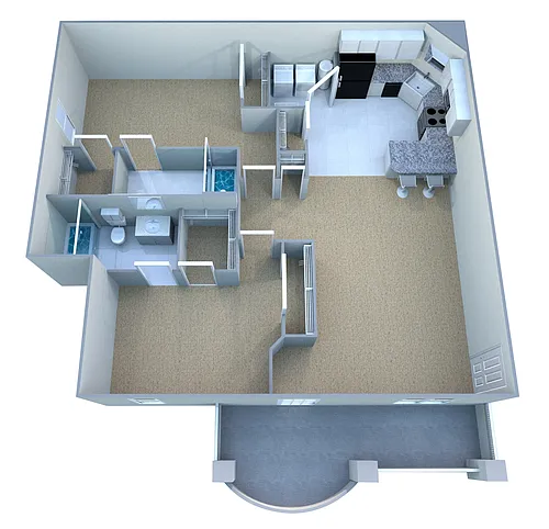 Floor plan Custom Deluxe III - 2BR