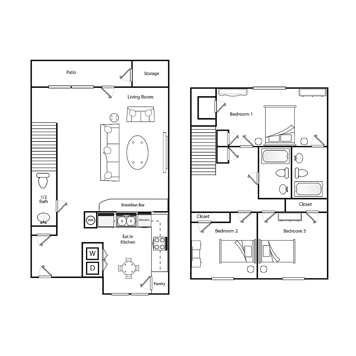 Floor plan C1 Income Restricted