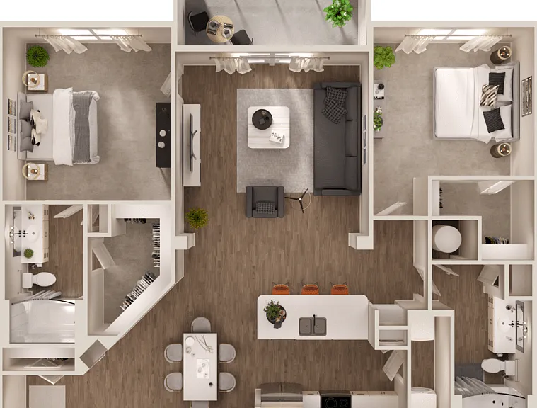 3B floor plan The Leo LoSo