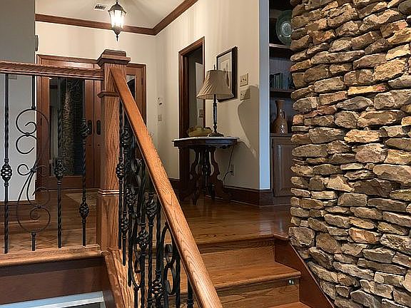 Staircase to terrace level