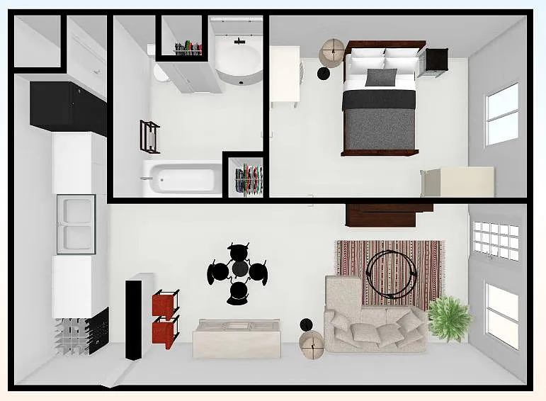 Floor plan One Bedroom