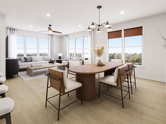 Dining Room that Feels Integrated into the Living Space