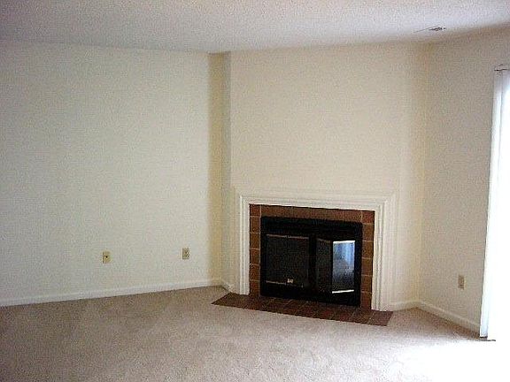 Living room with fireplace