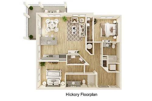 Floor plan Hickory