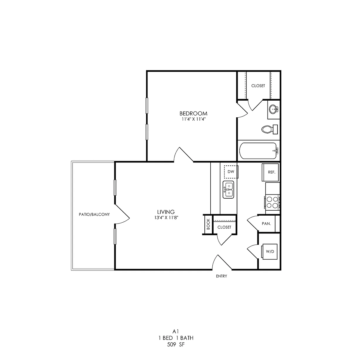 Floor plan A1 Renovated