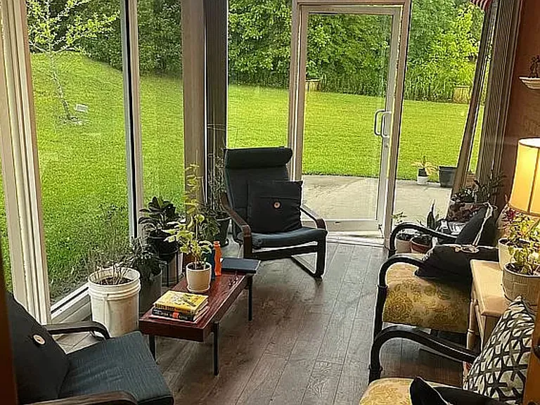 Climate controlled sunroom.