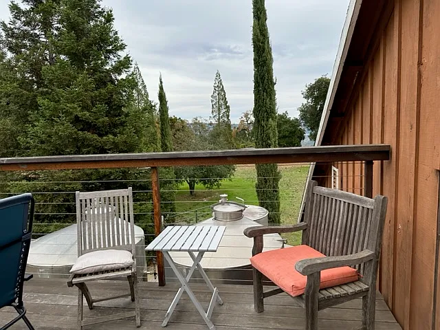From deck view to east