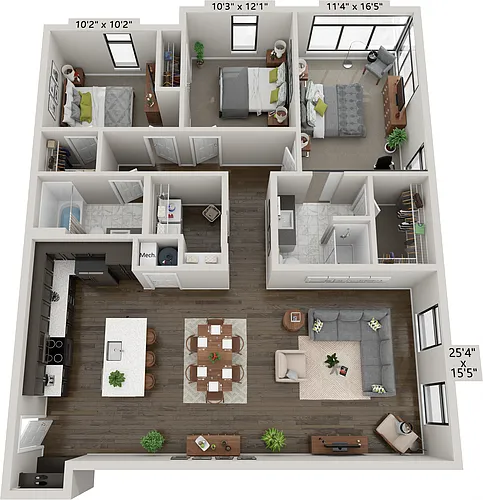 Floor plan C1