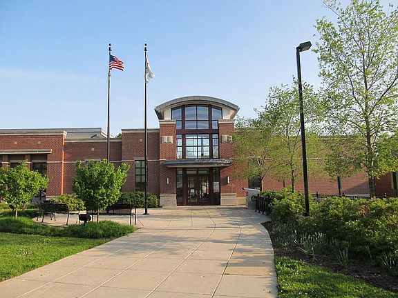 This Library is across from the bldg - Just cross the street to the library