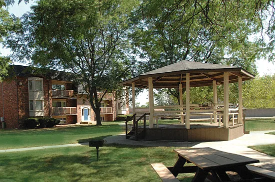 Get social with really nice neighbors or just go on a backyard picnic. Great way to live!