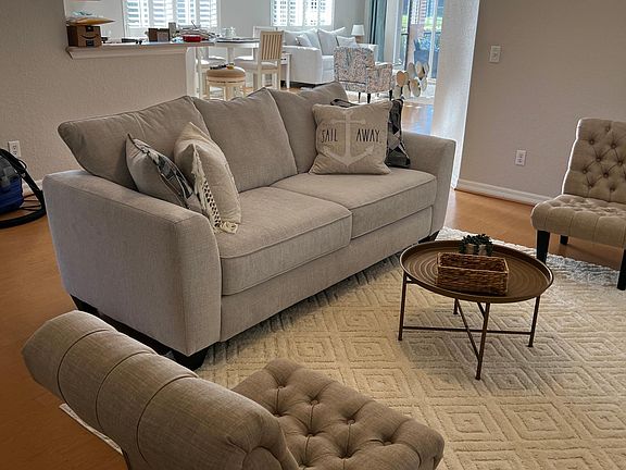 Extended view of interior with all new furnishings